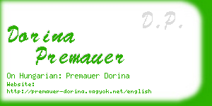 dorina premauer business card